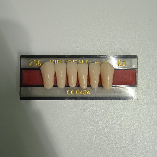 266, color 62 dientes de acrílico Vipident